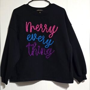 Sweatshirt, "Merry every thing"